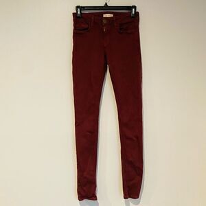 Cloth & Stone Burgundy Super Stretch Legging Jeans Size 26